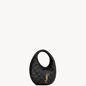 SAINT LAURENT ICARINO Quilted Nappa Leather Handbag,