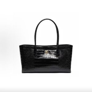 Chanel 26S Crocodile-Embossed Calfskin Tote Bag