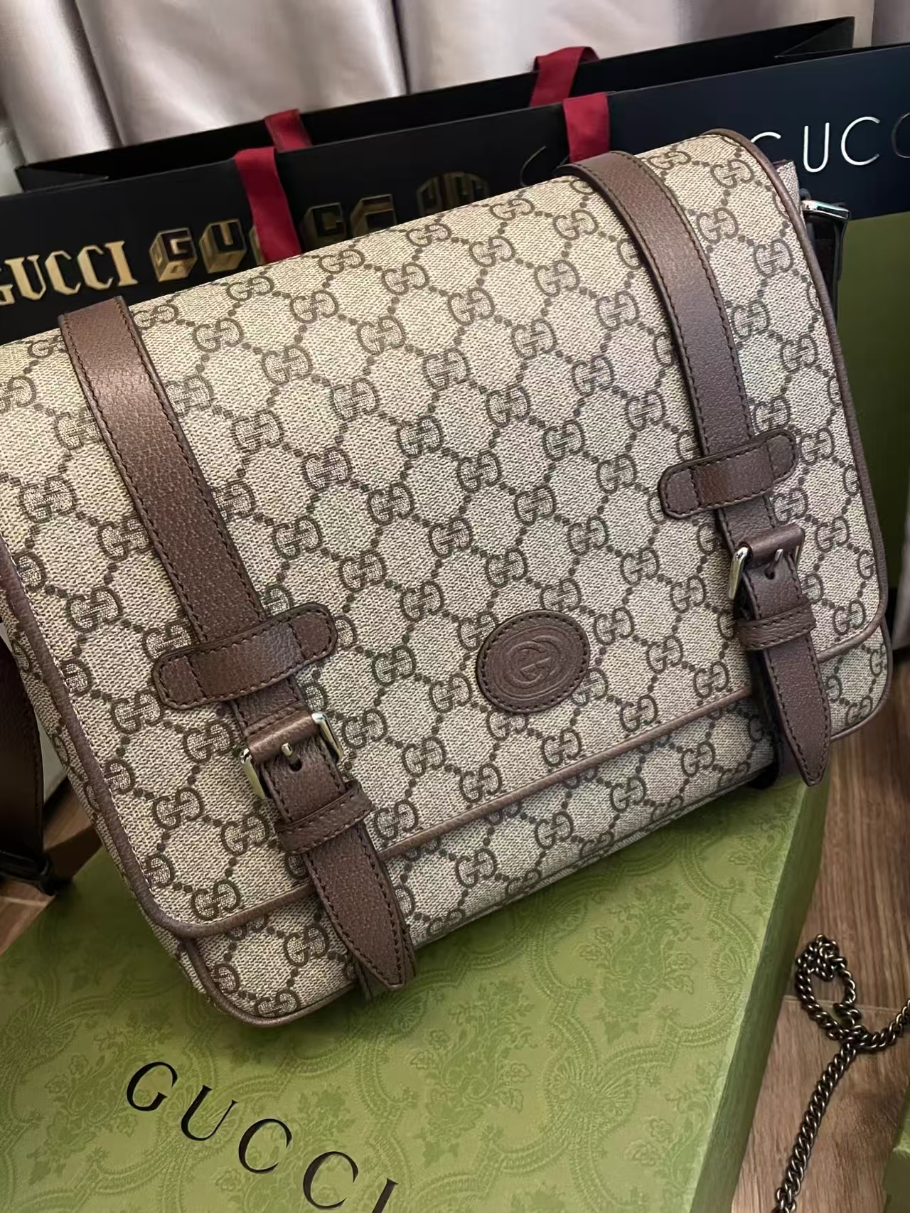 Gucci Interlocking Messenger Bag