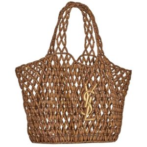 Saint Laurent Icare Wood Bead Tote